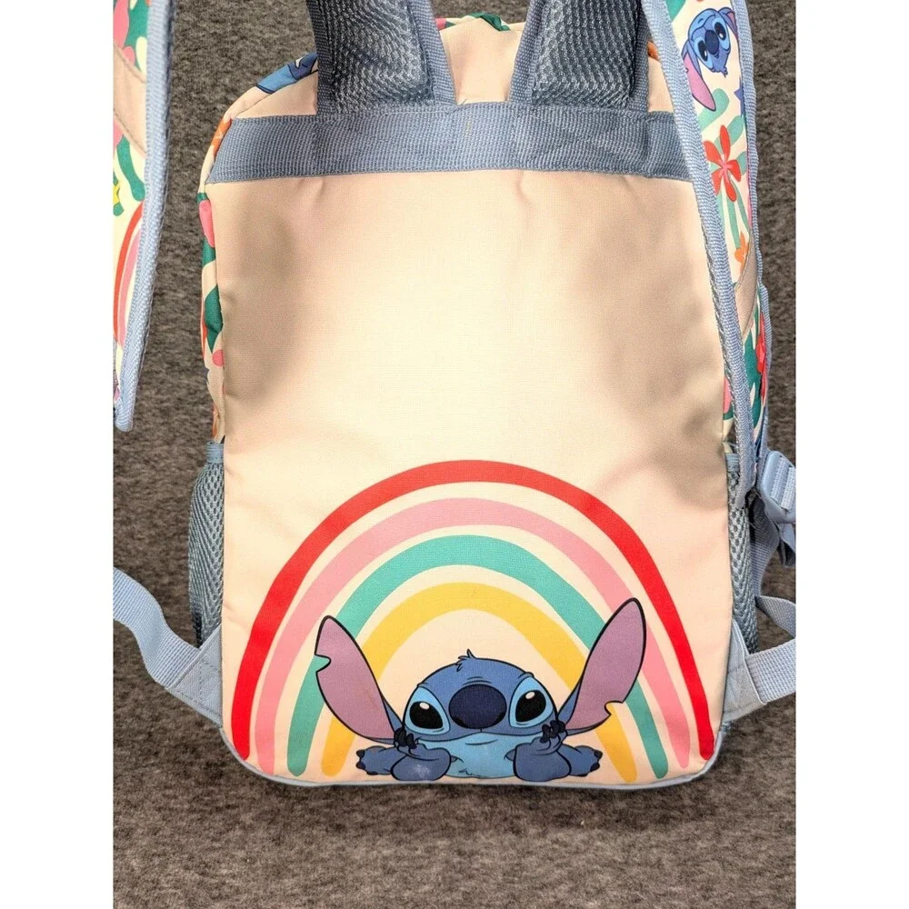 Disney Stitch Backpack w Detachable Lunch Bag Kids Laptop Sleeve School Bag Set